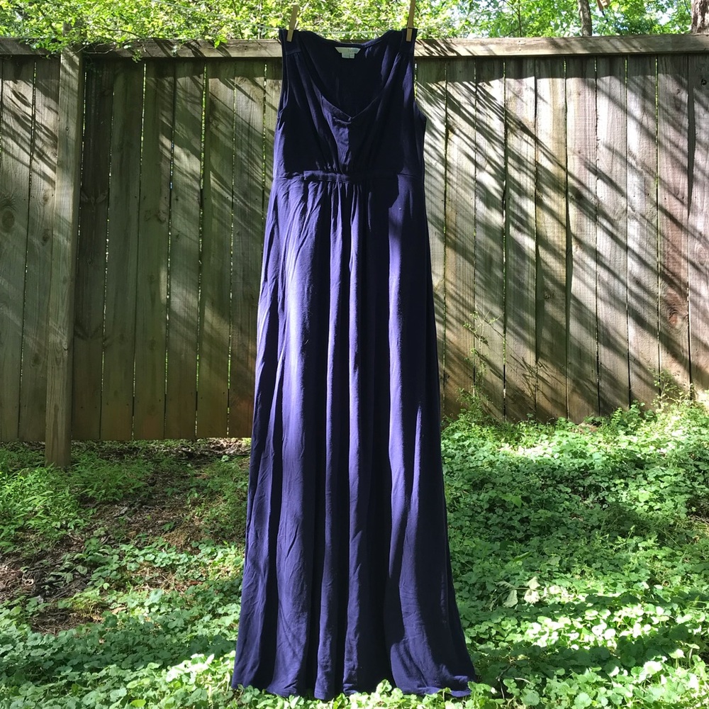 Navy Biden Maxi Dress